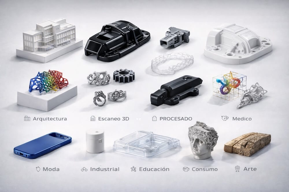 sectores impresiones 3d